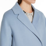 Double-faced short wool coat