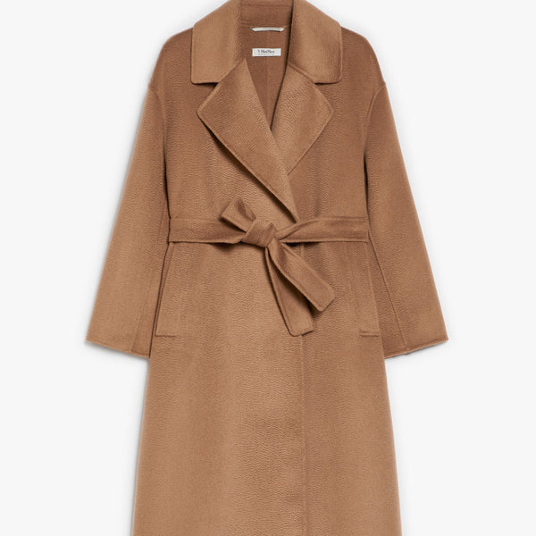 Double-breasted wool and cashmere coat