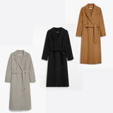 Wool midi coat