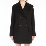 Wool double-breasted pea coat