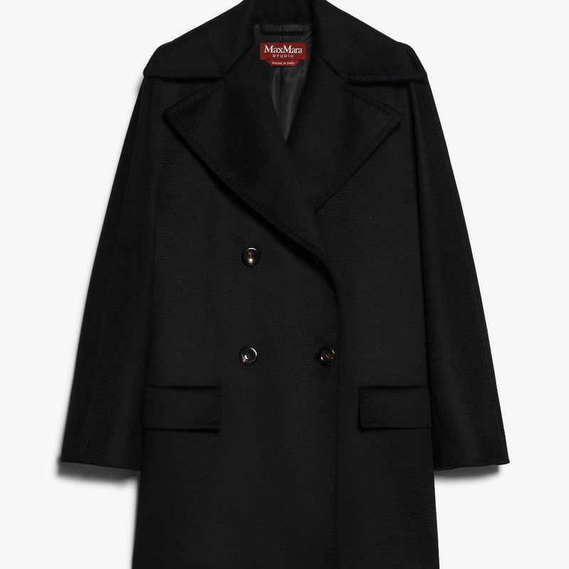 Wool double-breasted pea coat