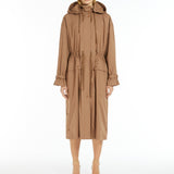 Oversized parka in water-repellent technical fabric