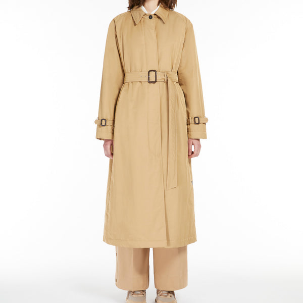 Reversible water-repellent cotton trench coat