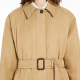 Reversible water-repellent cotton trench coat