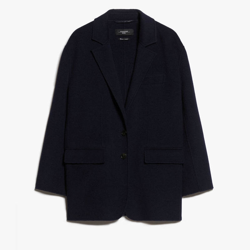 Single-breasted wool jacket