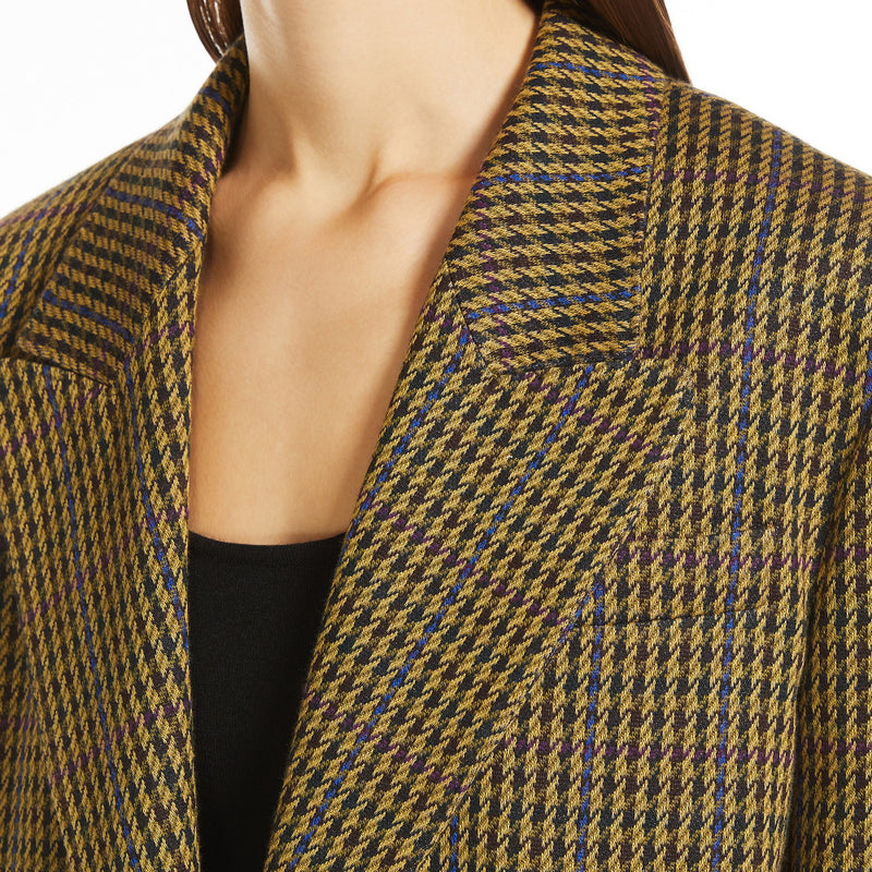 Oversize blazer in wool and cotton