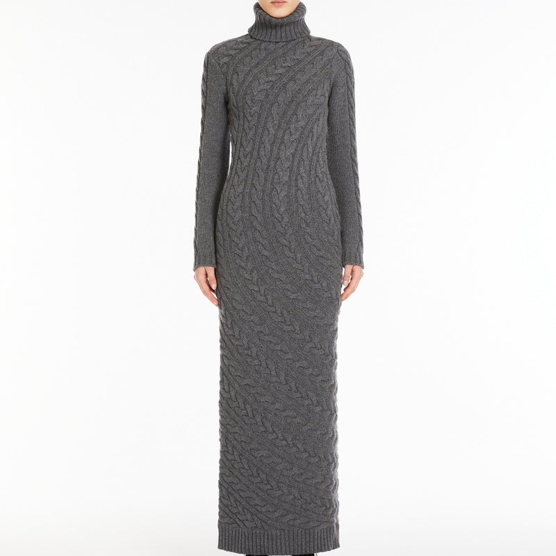 Wool and cashmere slim-fit dress