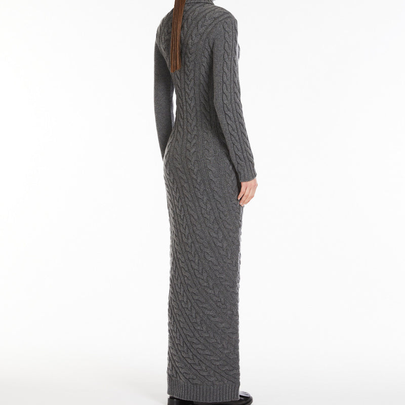 Wool and cashmere slim-fit dress