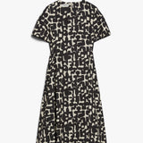 Printed cotton midi dress