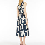 Dress in printed poplin