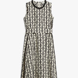 Cotton jacquard midi dress