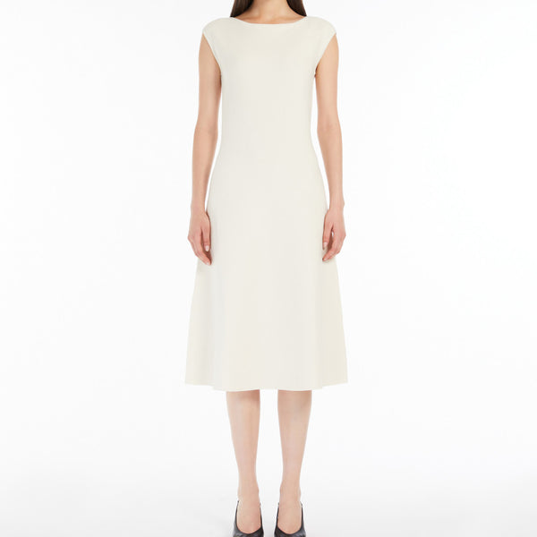 Stretch-viscose flared dress