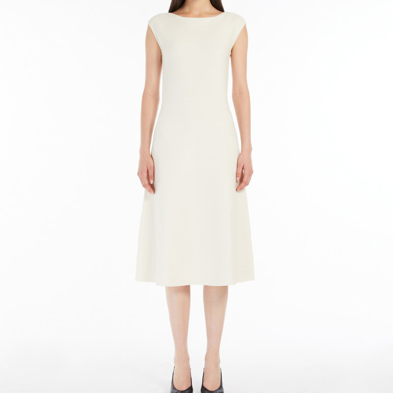 Stretch-viscose flared dress