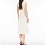 Stretch-viscose flared dress