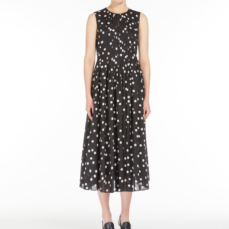 max mara cotton voile dress Max Mara Cotton And Silk Voile Dress - Kaki