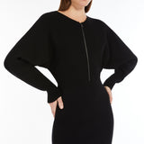 Wool and viscose knit dress