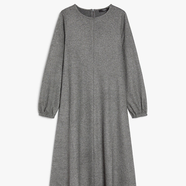 Flowing jacquard jersey dress