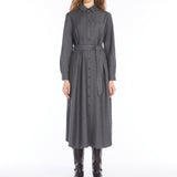 Wool shirt dress