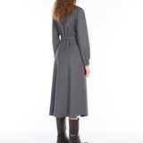 Wool shirt dress