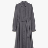 Wool shirt dress