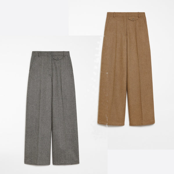 Oversized flared trousers