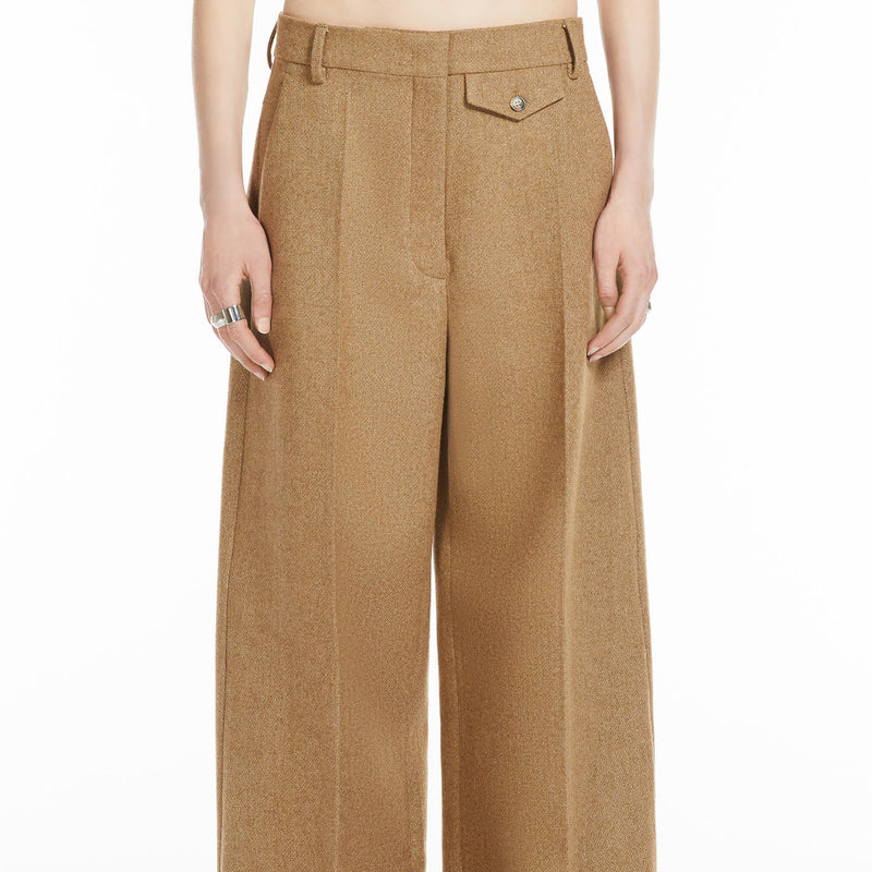 Oversized flared trousers