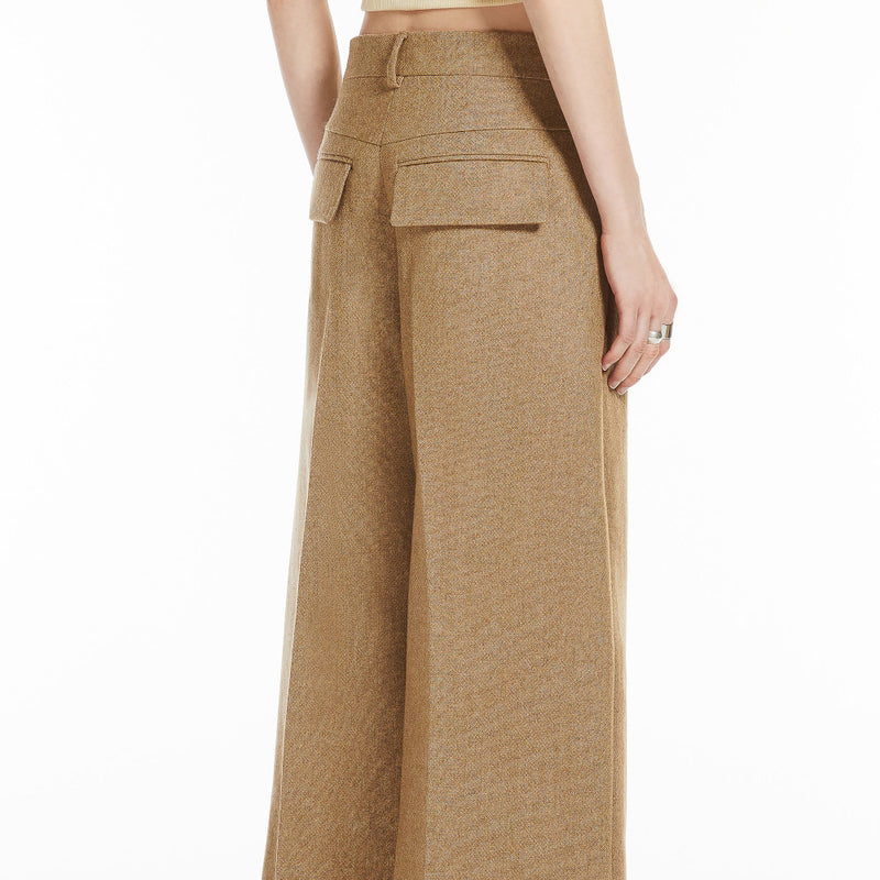 Oversized flared trousers