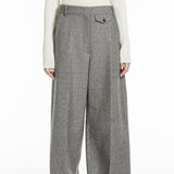 Oversized flared trousers