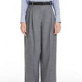 Gabardine wool trousers