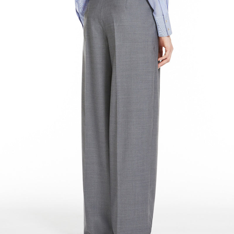 Gabardine wool trousers