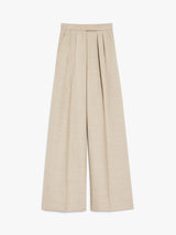 Mélange wool trousers