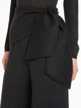 Wide-leg wool felt trousers