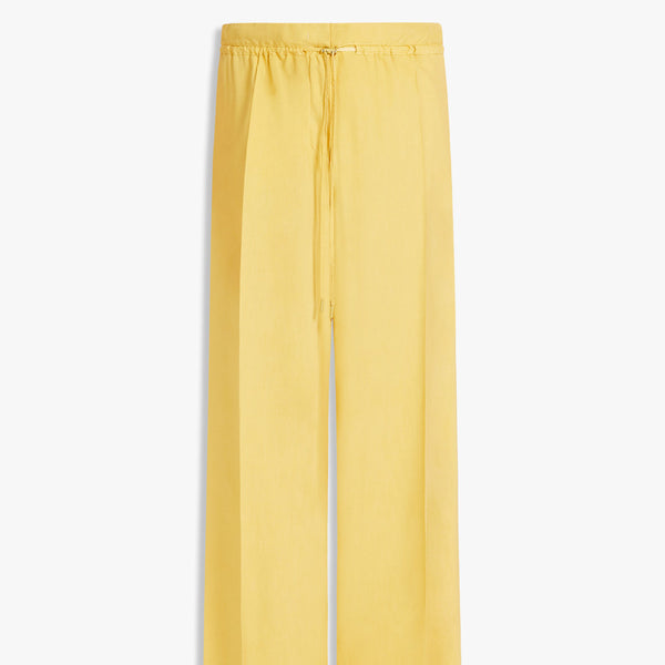 Flowing silk trousers