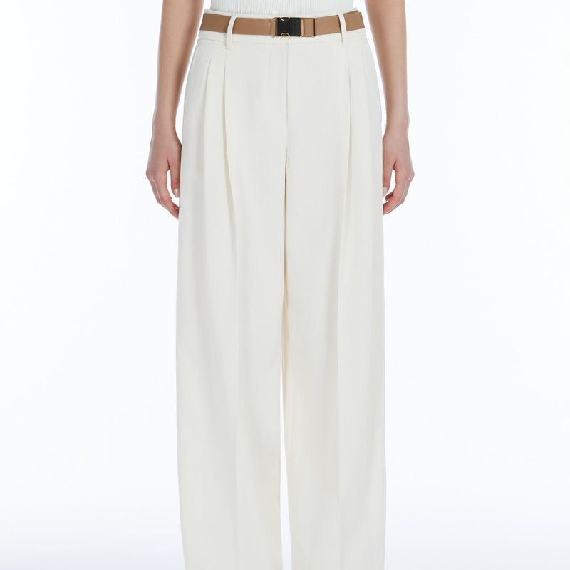 Flowing cady trousers