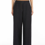 Wide jersey trousers