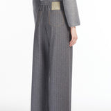 Wide jersey trousers