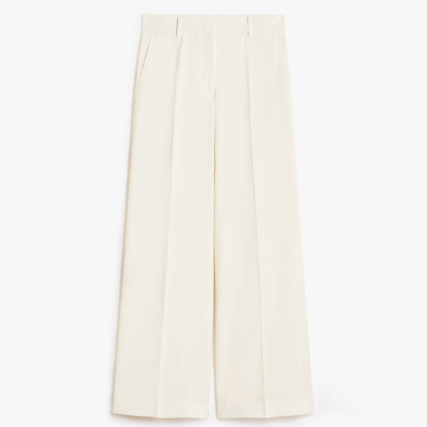 Long wool trousers