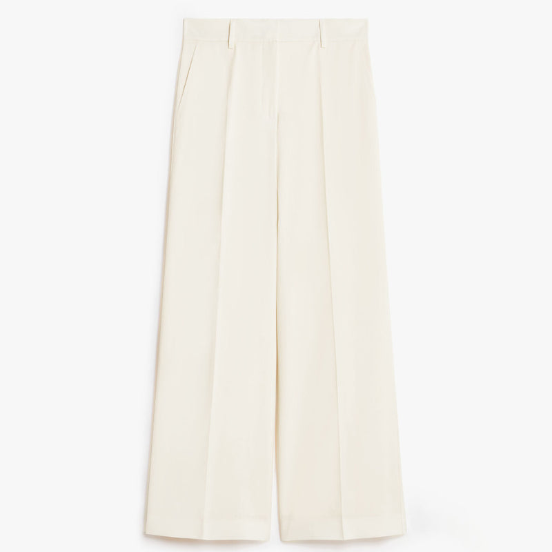 Long wool trousers