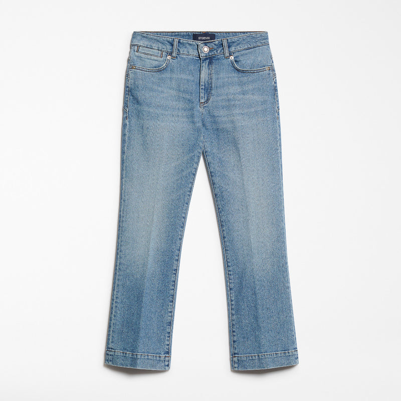 Perfect mini flare 5-pocket trousers