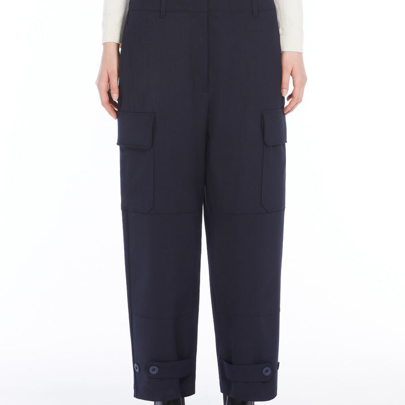 Technical wool trousers