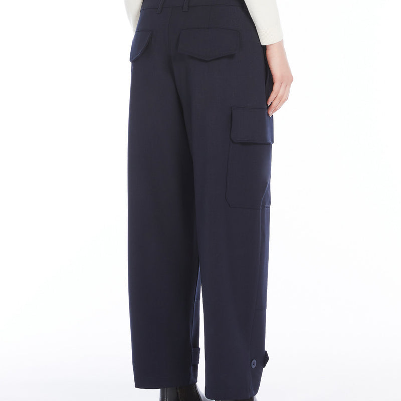 Technical wool trousers