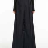 Wool palazzo trousers