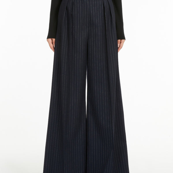 Wool palazzo trousers