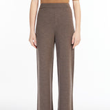 Straight wool trousers