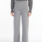 Straight wool trousers