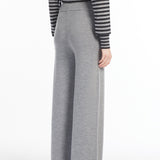 Straight wool trousers