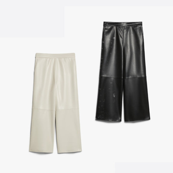 Coated fabric trousers