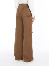 Gabardine cargo trousers