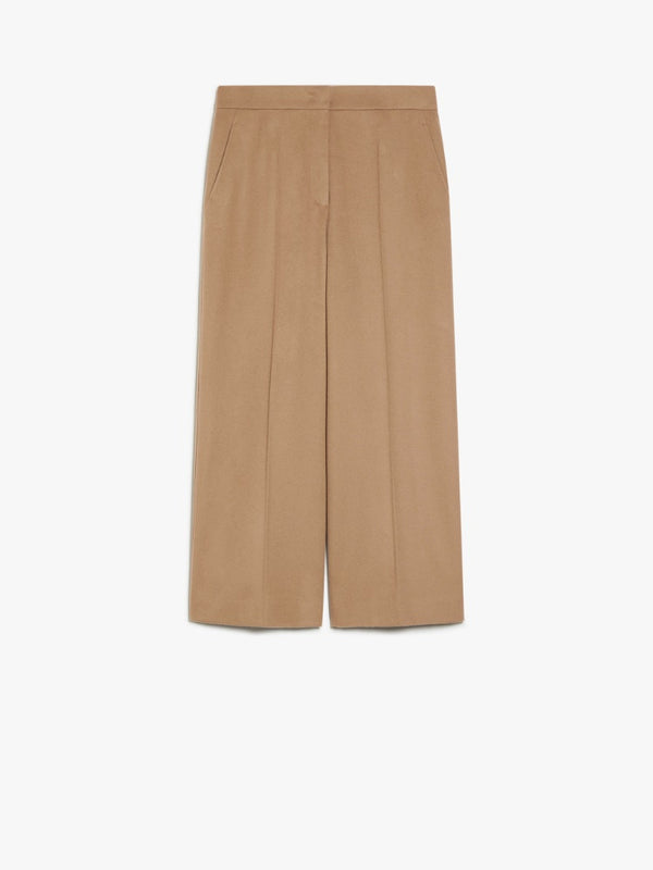 Cropped wool trousers