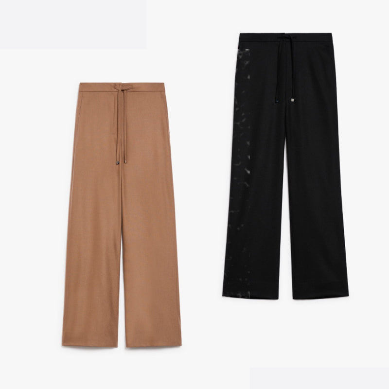 Flannel jogging trousers